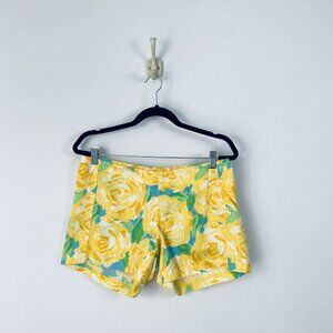Lilly Pulitzer 5" Deenie Shorts Size 6 Sunglow Yellow First Impression Floral